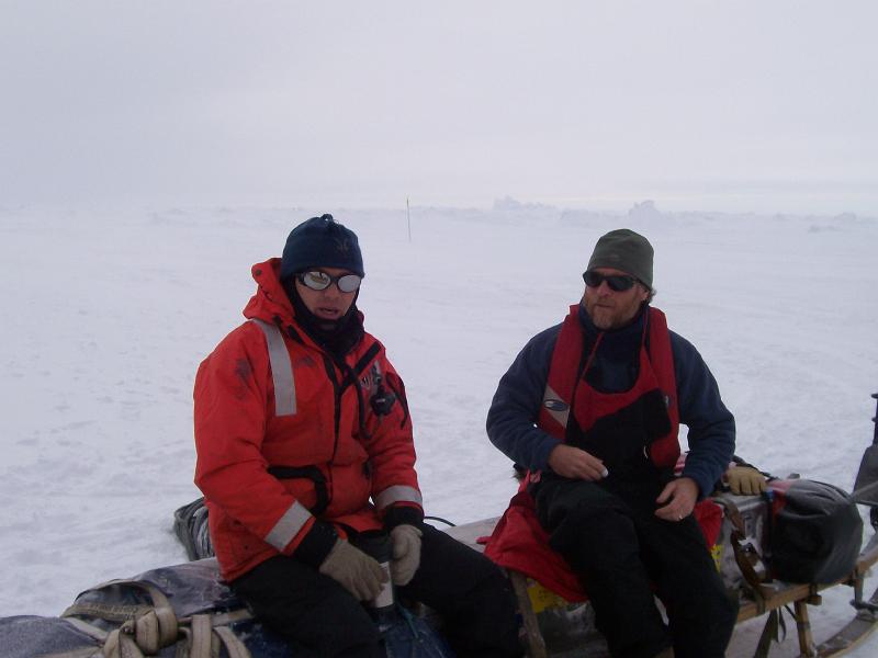 Ben and Brent waiting for the Geophysics group.jpg